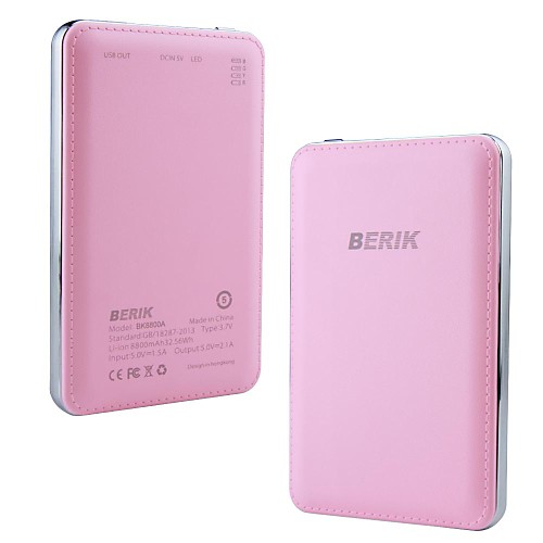 Берик bk8800a 8800mAh внешний аккумулятор для iPhone5 / 5s Samsung iphone6 / 6plus HTC и другими мобильными устройствами