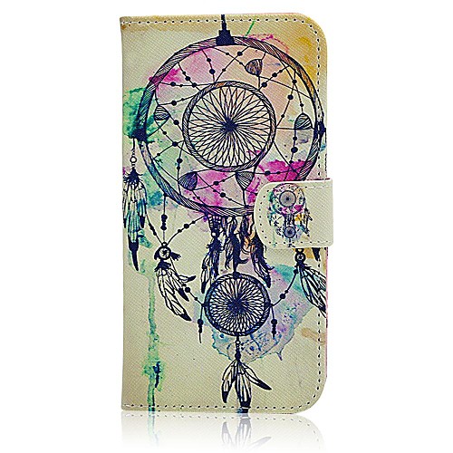 Wkae National Style Feather Pattern Full Body Leather Case with Stand for iPhone 6