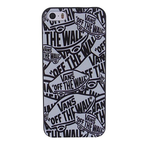 Complex English Letters Drawing Design Pattern Hard Cover Case for iPhone 5/5S