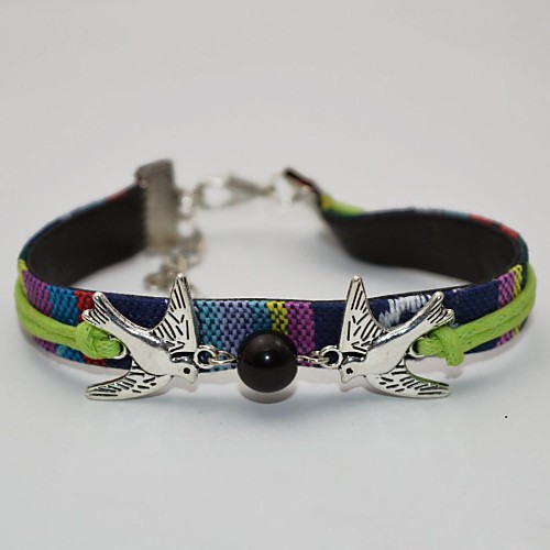 European Style Fashion Beaded Critters Dove Bracelet