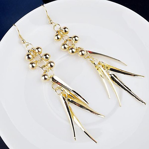 European Tassel Alloy Drop Earrings(1pair)(More Color)