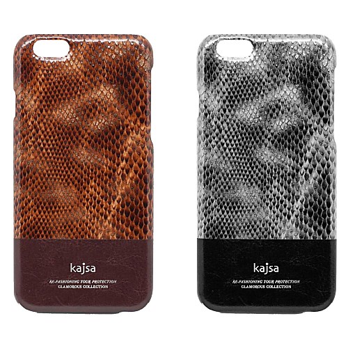 Kajsa Snake Grain Genuine LeatherSynthetic Leather Hard Case with Inside Flocking for iPhone6 Plus (Assorted Colors)