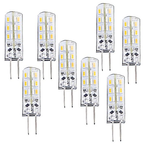 8шт 1 W LED лампы типа Корн 100-120 lm G4 T 24 Светодиодные бусины SMD 3014 Диммируемая Тёплый белый 12 V
8шт 1 W LED лампы типа Корн 100-120 lm G4 T 24 Светодиодные бусины SMD 3014 Диммируемая Тёплый белый 12 V
