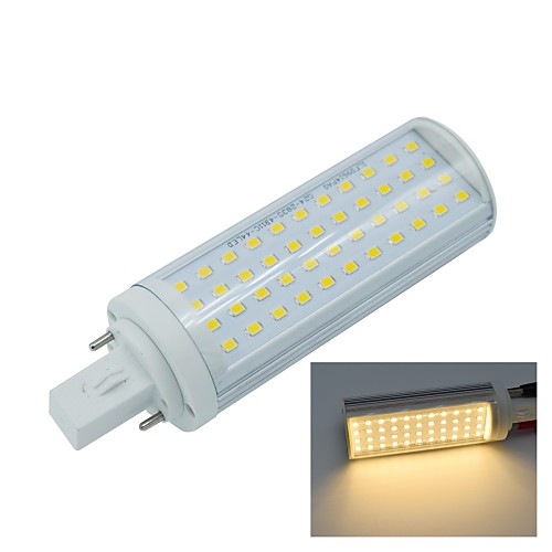 g24 2pin 9W 44x2835smd 855lm 2800-3200k носить лампа белого lighled кукурузы лампа (AC85-265V)