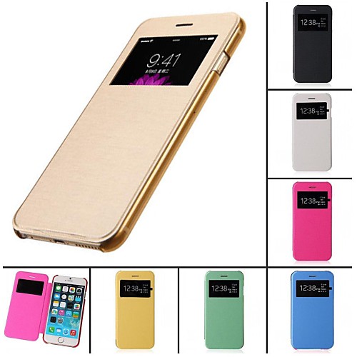 Touch View Flip Back Transparent Full Body Case for iPhone 4/4S (Assorted Color)