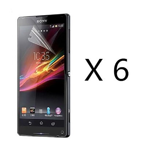 (6 шт) высокой четкости экран протектор для Sony Xperia зл l35h