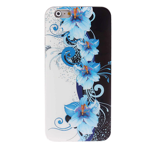 Blue Flower Design Soft Case for iPhone 6