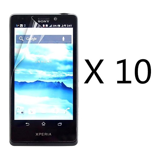 (10 шт) высокой четкости экран протектор для Sony Xperia T LT30p