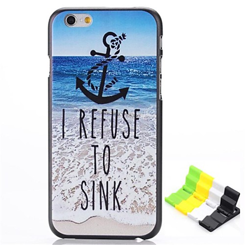 Beach Anchors Pattern Hard Case and Phone Holder for iPhone 6