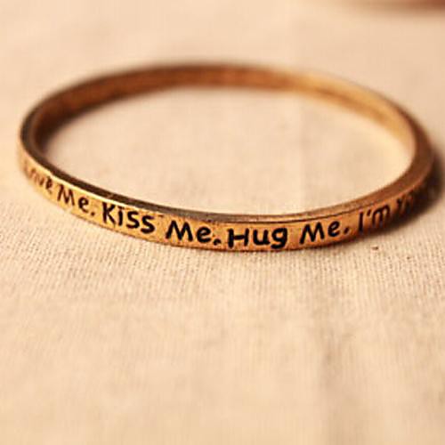 Love Me KISS ME Letters Bracelet