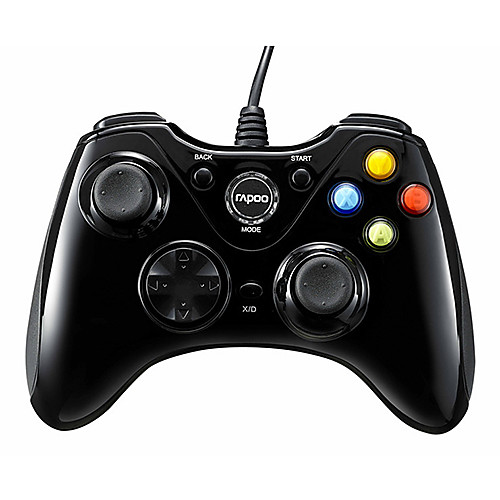 RAPOO V600 PC Gamepad Games Vibration USB Shock Controller for Windows PC360 PS3 Android TV