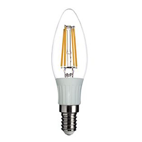 ON E14 4W 4xCOB 400LM 2800-3000K  Warm White Light LED Filament Lamp (AC220V)