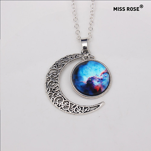 Мисс rosenebula галактика кабошон луна ожерелье