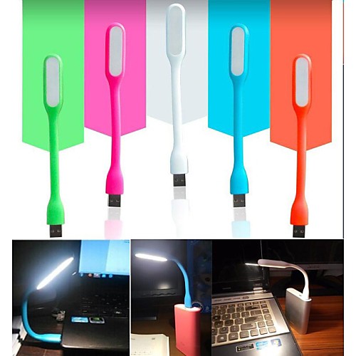 1.2W Портативный USB привело свет гибкая USB Powered светодиодные лампы для USB Комплектующие (ассорти цветов)