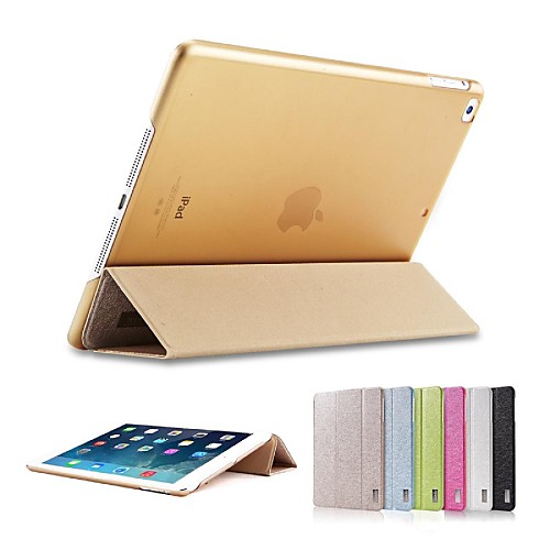 Mooke Colorful Simple Triple Folding Auto Sleep/Wake Up Case for iPad Air(Assorted Colors)