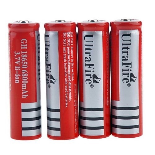 Аккумуляторные батареи 3.7V 18650 Li-ion 5800mAh (4шт)