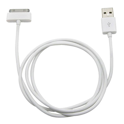 30 Pin to USB  Round Data Cable for iPhone 4/ iPad 2/ iPad 3/ iPod (100cm)