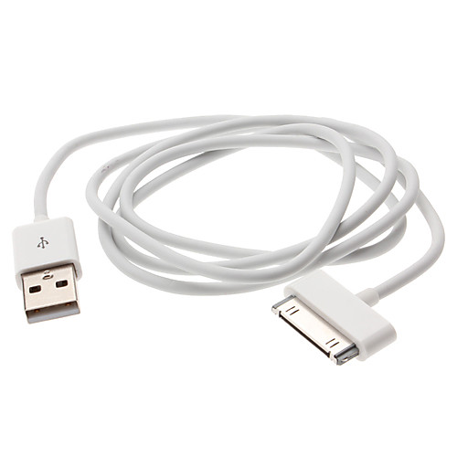 USB данных и зарядный кабель для iPhone 4, 4S и другие (белый)