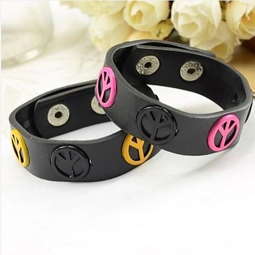 Fashion Punk Style Random Color Leather Bracelets(1 Pc)(Ramdon Color)