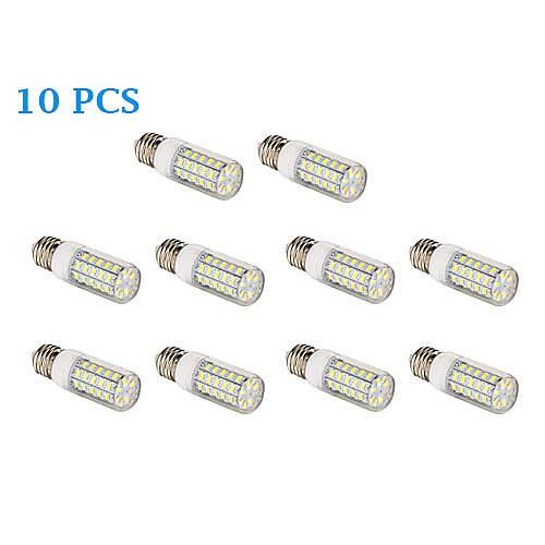 10Pcs E27 10W 48x5730SMD 1000LM 3500K/6000K Warm White/Cool White LED Corn Bulb (220-240V)