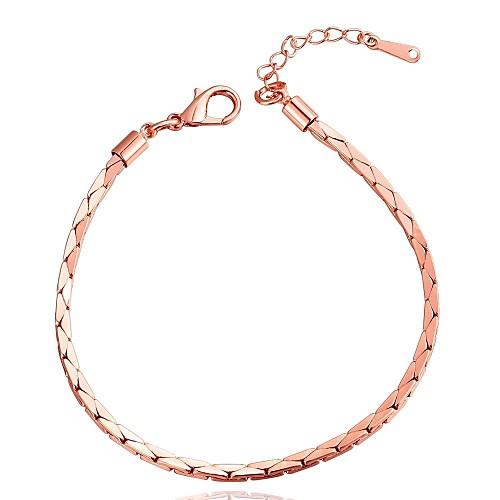 Fashion Rose Gold Plating Women's Chain & Link Bracelets (1 Pc)