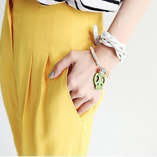 Fashion Beautiful Skull Random Color Alloy Bracelets(1 Pc)(Ramdon Color)