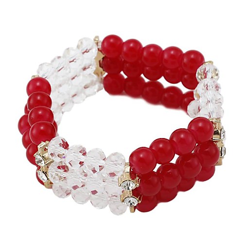 Women'sFashion Exquisite Paint Glass Bracelets(Random Color)