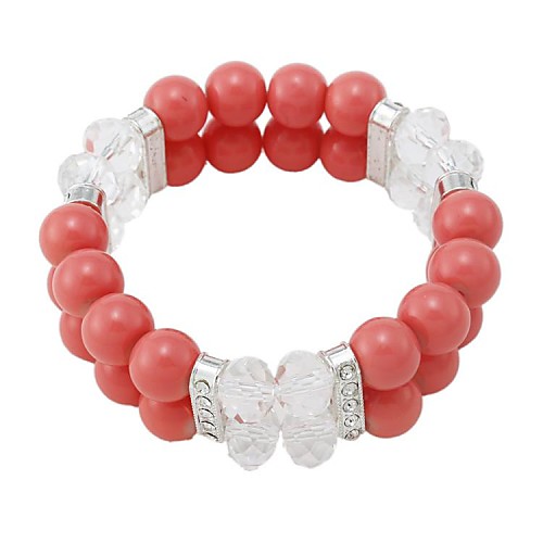 Women'sFashion Exquisite Paint Glass Bracelets(Random Color)