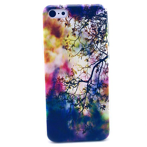 Colorful Tree Branch Pattern Hard Cover Case for iPhone 5C