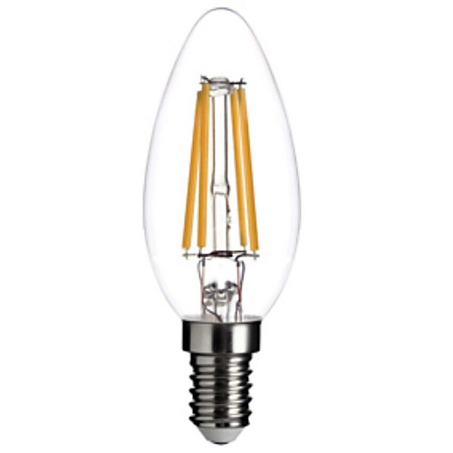 ON E14 4W 4xCOB 400LM 2800-3000K  Warm White Light LED Filament Lamp (AC220V)