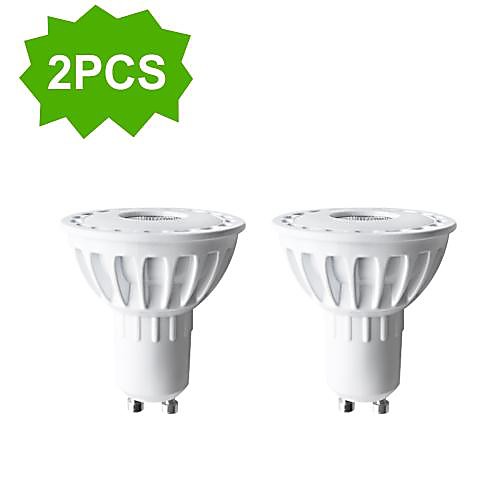 2-Pack HLUX™ LED GU10 7W 1xCOB 400lm CRI>80 2700-3000K Warm White Super Long Life Spot Light Bulb (AC220-240V)