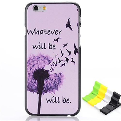 Dandelion Pattern Hard Case and Phone Holder for iPhone 6