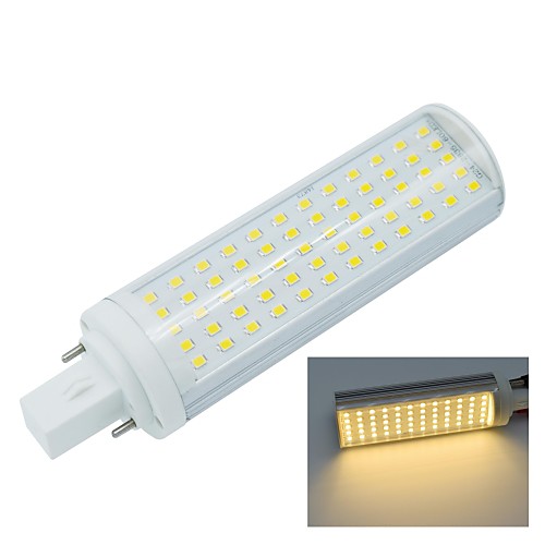 g24 2pin 12w 60x2835smd 1140lm 2800-3200k носить лампа белого lightled кукурузы лампа (AC85-265V)