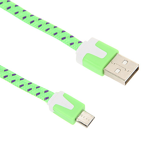 Micro USB 200см ткачество лапши зарядный кабель