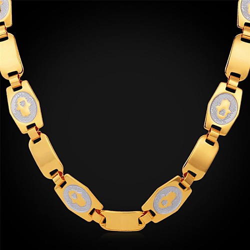 u7hamsa руки ладонями цепи ожерелье 18k реальное позолоченные колье ювелирные изделия ожерелье для женщин