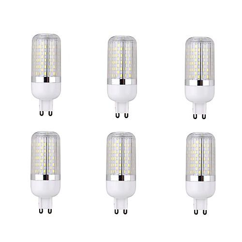 6PCS G9 7W 120x3014SMD 840LM 6000-6500K Cool White Highlight Corn Light (AC 85-265V)