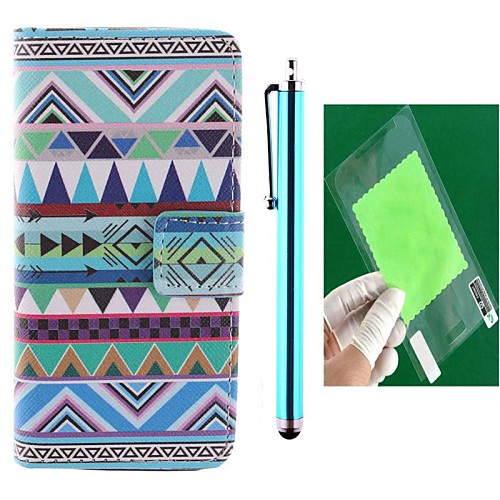 National Wind Design PU Full Body Case with Card Slot and Stand for iPhone 5C