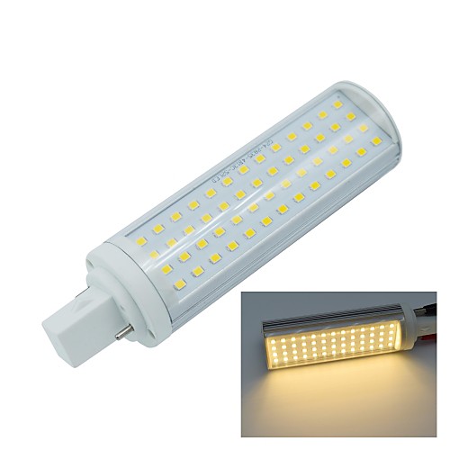 g24 2pin 11w 52x2835smd 1045lm 2800-3200k носить белый свет Светодиодная лампа кукурузы лампы (AC85-265V)