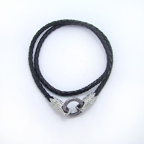 SPHERE Stainless Steel DIY Free Combination Pendants Dragon Leather 4MM Thin Bracelets For Bracelets