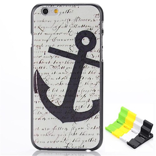 Anchors Pattern Hard Case and Phone Holder for iPhone 6