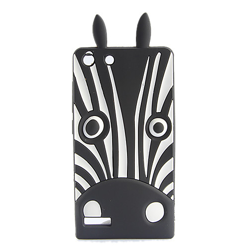 Black Zebra Pattern Soft Case for Huawei G6