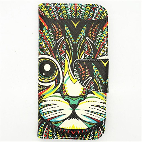 The King Of The Forest Pattern PU Leather Full Body Case with Card Slot and Stand for iPhone 6