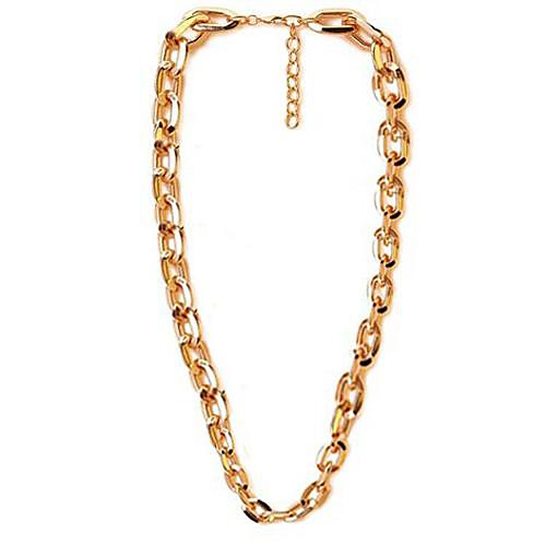 мода европейский облик цепь золотая сплав заявление ожерелье (1 шт)