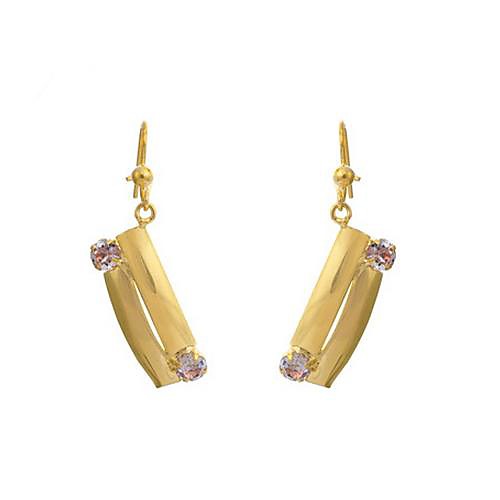 Tina - Gold-plated Strip the European and American Fashion Beautiful Earrings