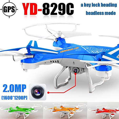 yd829 RC летательный аппарат с HD камерой одним из ключевых 3d флип 2.4G 4CH 6axis вертолет quadrocopter обезглавленное режим