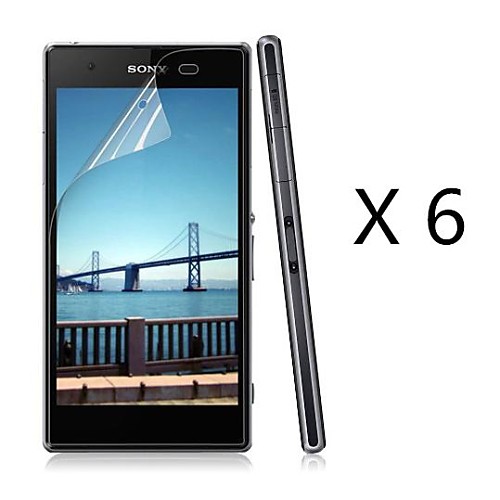 (6 шт) высокой четкости экран протектор для Sony Xperia Z1 Compact m51w