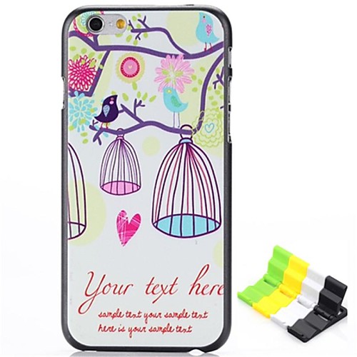 Birdcage Pattern Hard Case and Phone Holder for iPhone 6