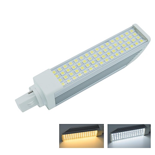 g24 2pin 13w 64x5050smd 1235lm 2800-3200k носить белый свет 6000-6500K прохладный белый свет Светодиодная лампа кукурузы лампы (AC85-265V)