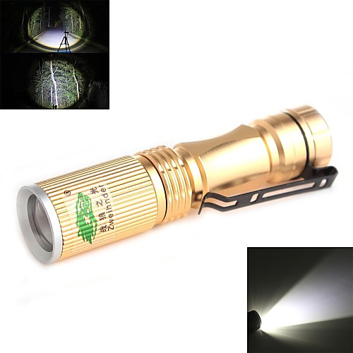 Zweihnder XKL-01 Waterproof 3-Mode 1xCree XP-E R2 White Light Zoom LED Flashlight(120LM,1x14500,Assorted Colors)