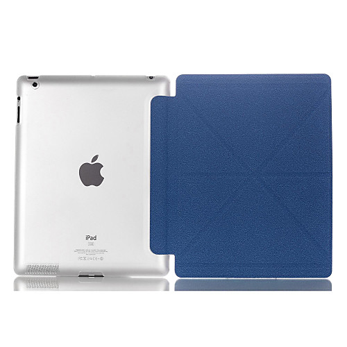 Natusun™ Gravel Pattern 8 Gussets PU Leather Smart Cover Edges of Thin Hard Plastic Case for iPad2/iPad3/iPad4